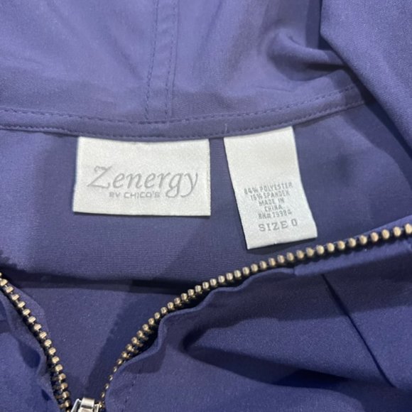 Chico's Zenergy Navy 3/4 Sleeve Jacket Size Small - Picture 9 of 9